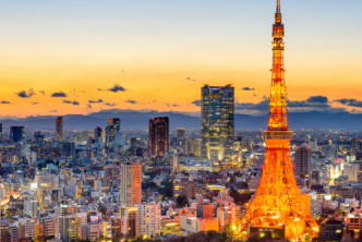 Tokyo skyline illustrating the ART of Japanese market entry
